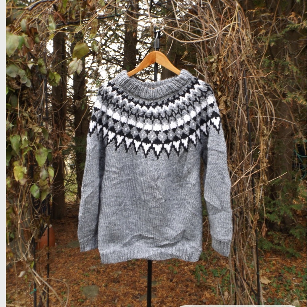 Ski sweater fair isle vintage